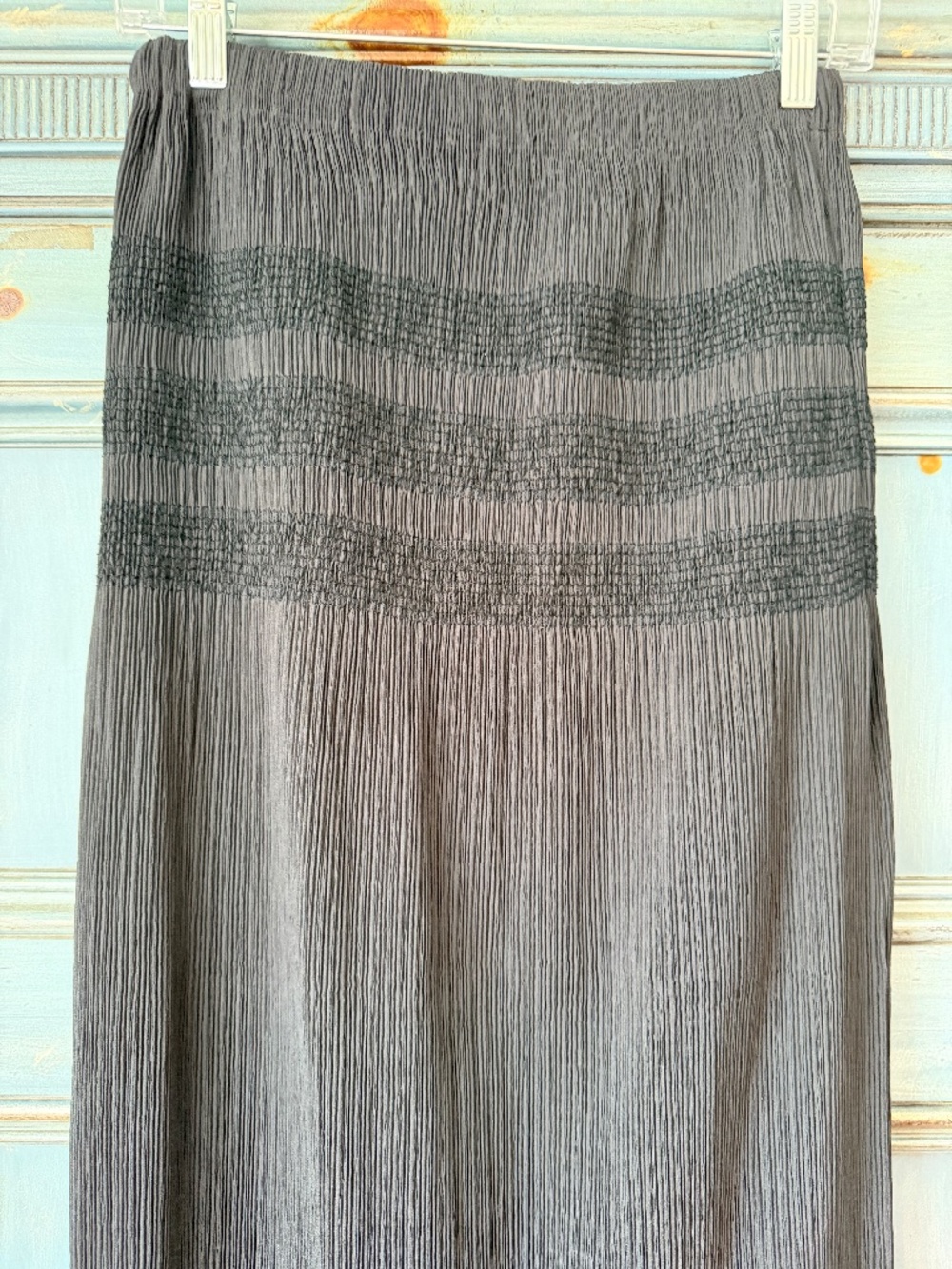 Vintage Issey Miyake Black Pleated Midi Skirt Size 3 /M Made in Japan - Picture 10 of 10